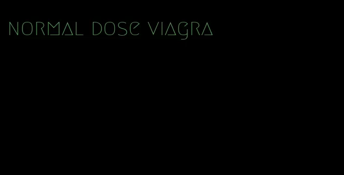 normal dose viagra