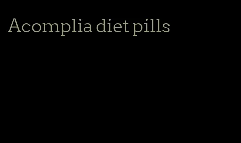 Acomplia diet pills