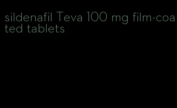 sildenafil Teva 100 mg film-coated tablets