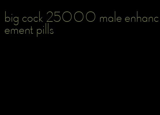 big cock 25000 male enhancement pills