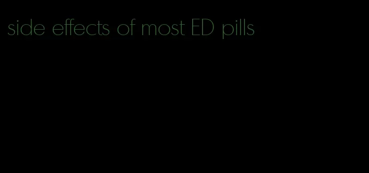 side effects of most ED pills