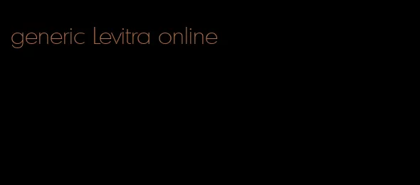 generic Levitra online