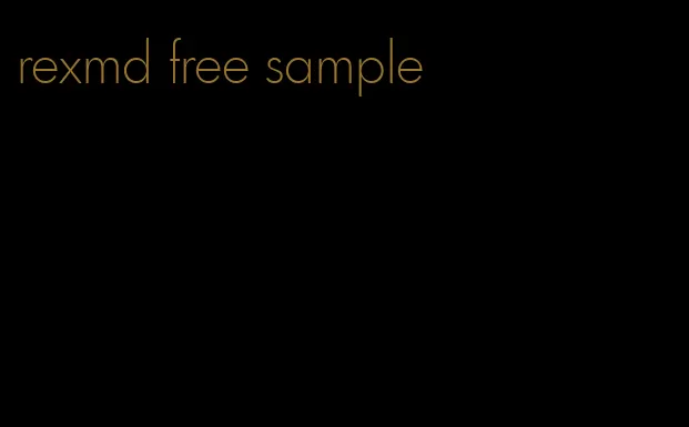 rexmd free sample