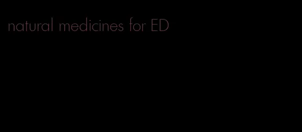 natural medicines for ED