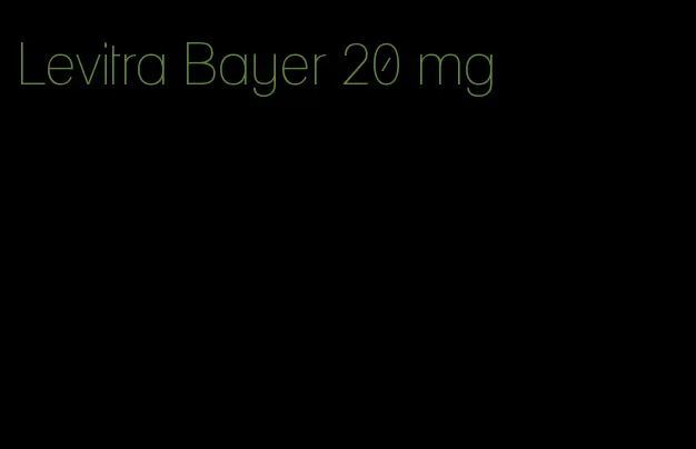 Levitra Bayer 20 mg