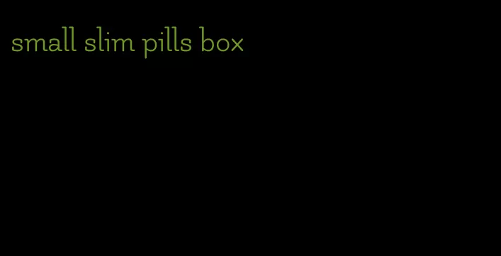 small slim pills box