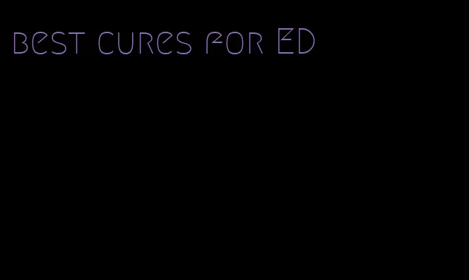 best cures for ED