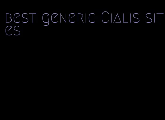 best generic Cialis sites