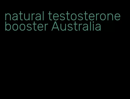 natural testosterone booster Australia