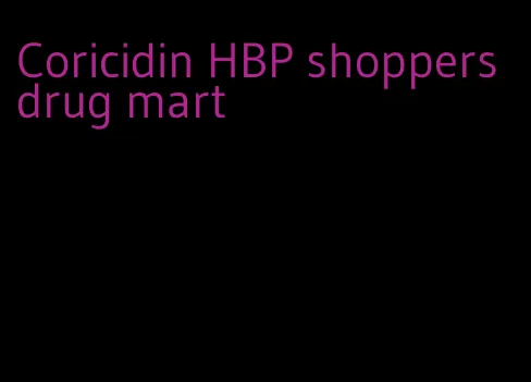 Coricidin HBP shoppers drug mart