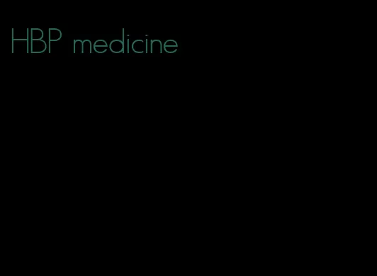 HBP medicine