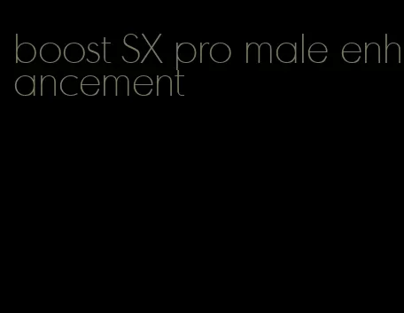 boost SX pro male enhancement