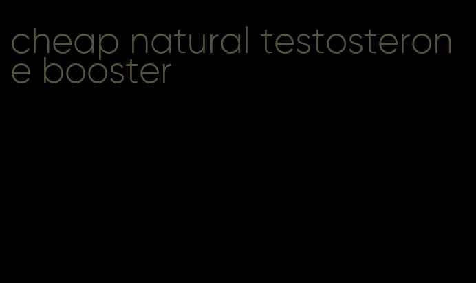 cheap natural testosterone booster