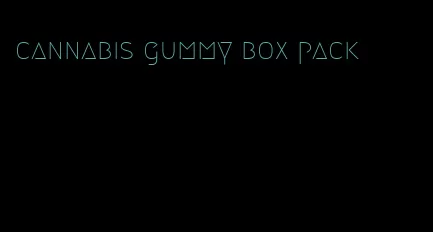 cannabis gummy box pack