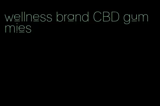 wellness brand CBD gummies