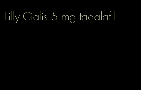 Lilly Cialis 5 mg tadalafil