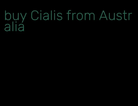 buy Cialis from Australia