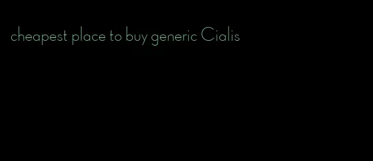cheapest place to buy generic Cialis