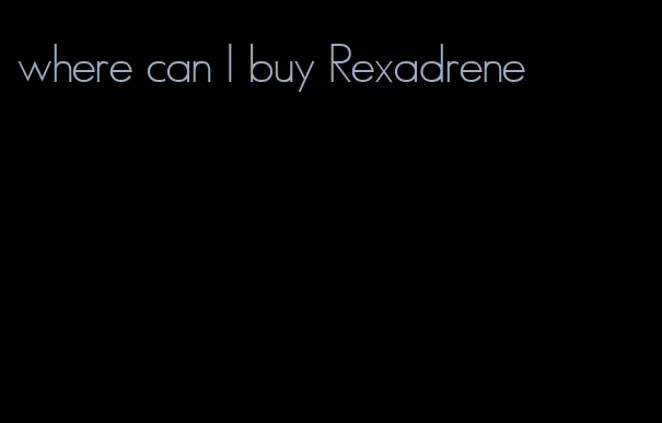 where can I buy Rexadrene