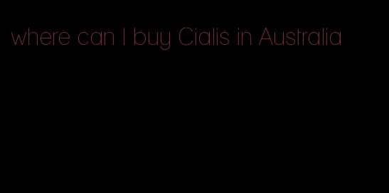 where can I buy Cialis in Australia