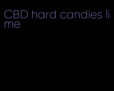 CBD hard candies lime