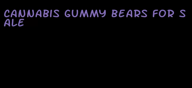 cannabis gummy bears for sale