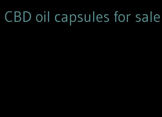 CBD oil capsules for sale