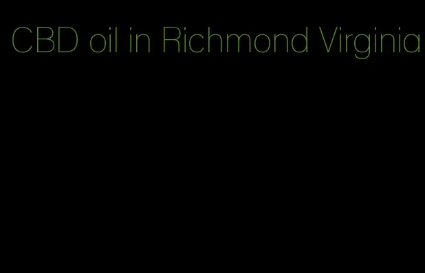CBD oil in Richmond Virginia
