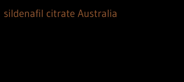 sildenafil citrate Australia
