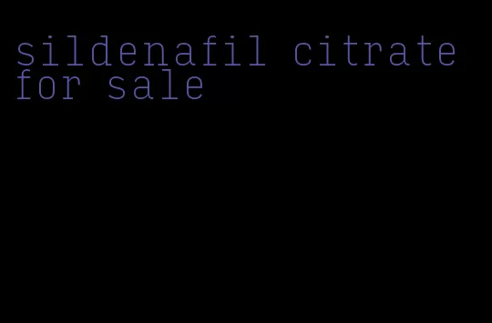 sildenafil citrate for sale