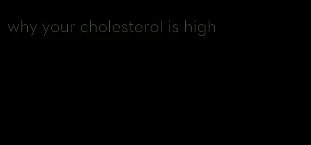 why your cholesterol is high
