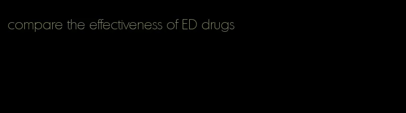 compare the effectiveness of ED drugs
