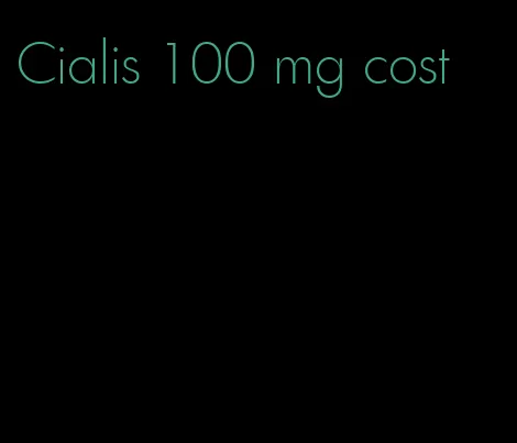 Cialis 100 mg cost