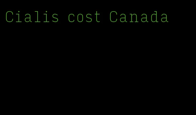 Cialis cost Canada