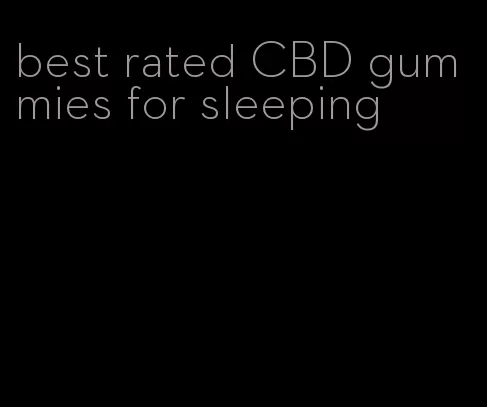 best rated CBD gummies for sleeping