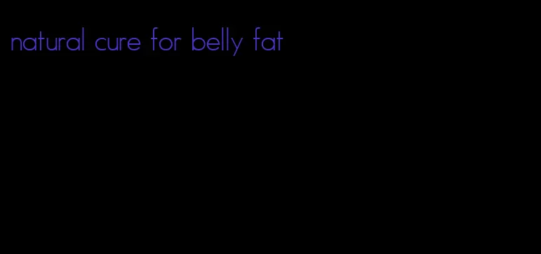 natural cure for belly fat