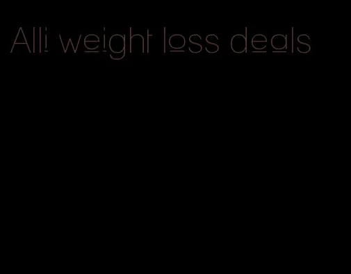 Alli weight loss deals