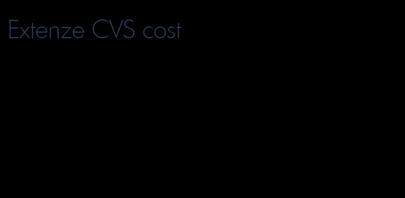 Extenze CVS cost