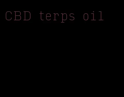 CBD terps oil