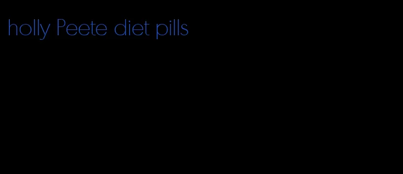 holly Peete diet pills