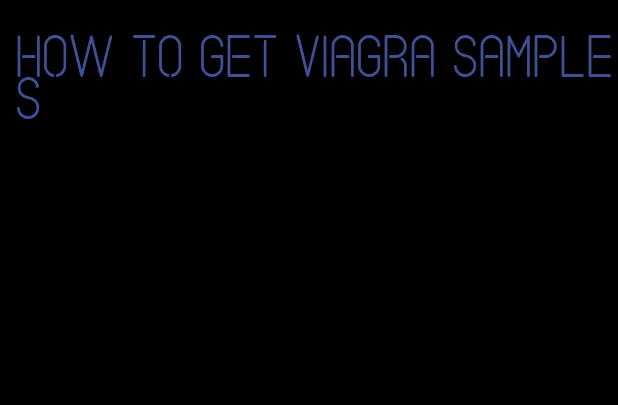 how to get viagra samples
