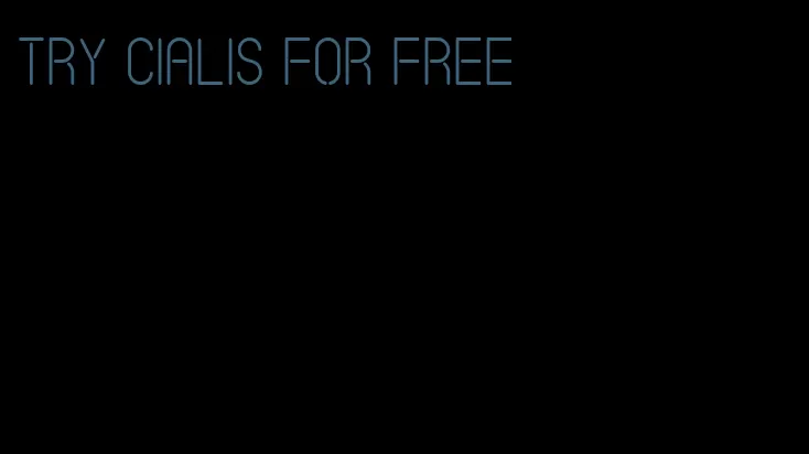 try Cialis for free