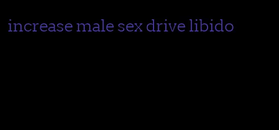 increase male sex drive libido