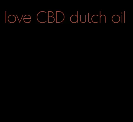 love CBD dutch oil