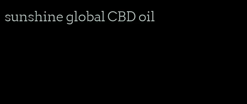 sunshine global CBD oil