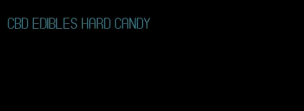 CBD edibles hard candy