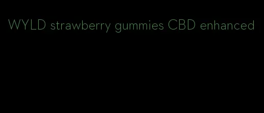 WYLD strawberry gummies CBD enhanced