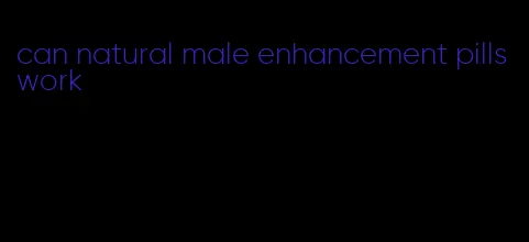 can natural male enhancement pills work