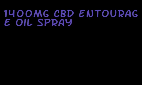 1400mg CBD entourage oil spray