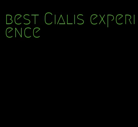 best Cialis experience
